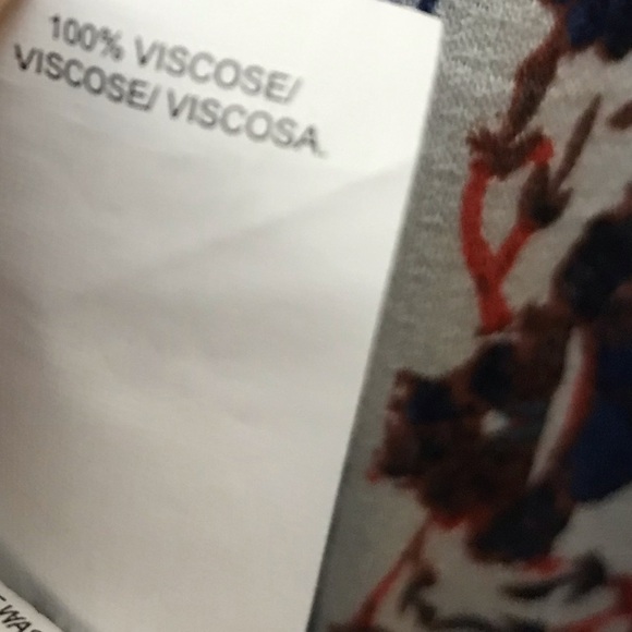 Lucky Brand Womens Viscose Flutter Sleeve Floral Print Peasant Blouse Size 3X - Picture 13 of 15